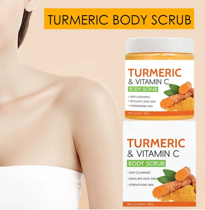 Turmeric Body Cleanser Facial Scrub Cleansing Oil Control Blackhead Remover Shrink Pores Skin Care Body Care