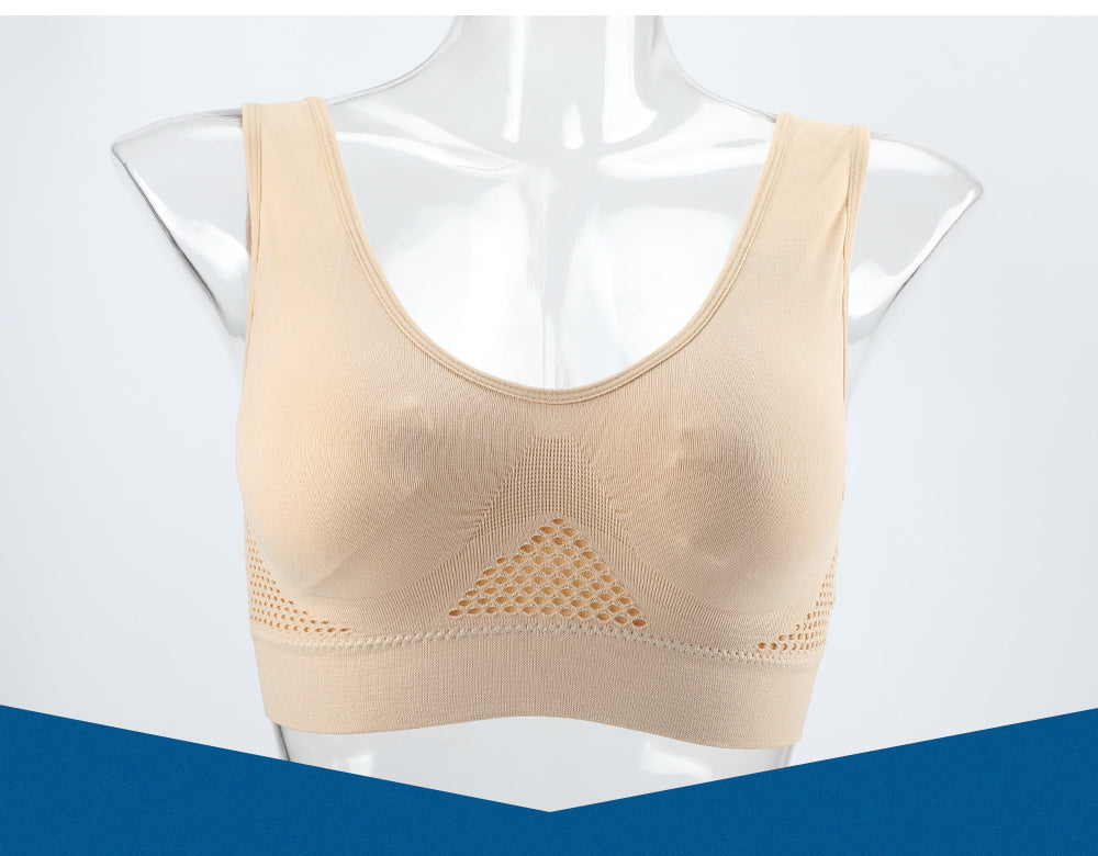 Plus Size Sports Bras for Women Seamless Bra with Pads Big Size Bralette Push Up Brassiere Bra Vest