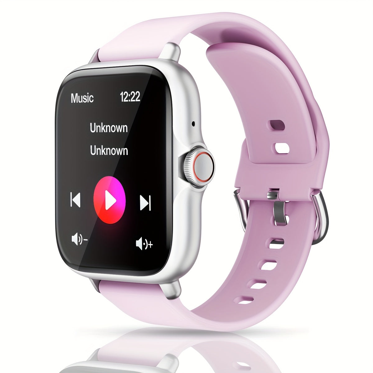 1.83'' Full Touch Screen Smart Watch • Message Alerts, Call Answering • Sports Pedometer, Health Monitoring • Compatible with iPhone/Android • Alloy Body, Silicone Strap • DESERTCAT - Ideal Gift for Birthdays