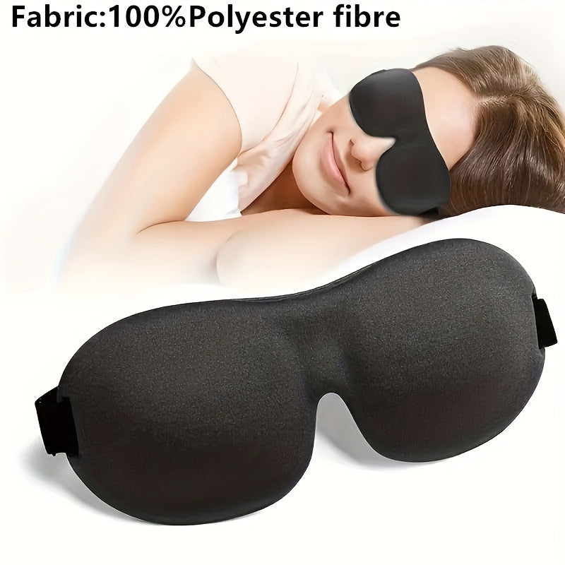 [Heavy Duty Night Mask] 1/3/5/10 Pack Pure Blackout 3D Contoured Eye Mask - Hypoallergenic & Fragrance-Free, Soft Ergonomic Fit for Men & Women - Travel, Home, Office Use, No Leakage, Beige-Friendly - Ideal Gift