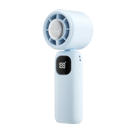 Ice Compress Cooling Fan 100 Gear Stepless Speed Foldable Portable Fan Type-C Fast Charge Metal Ice Plate Fan For Summer