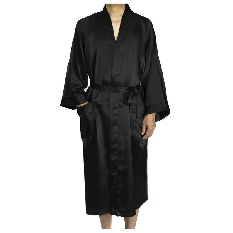 Customized Men's Bathrobe Silk Couple Set King and Queen Bath Robe Wifey and Hubby Robe Satin Valentine's Day Bathrobes Personal