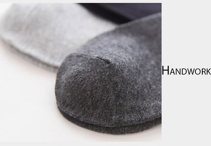 HSS 5/10 Pairs Men's Cotton Blend Socks Black Business Men Socks Soft Breathable Summer Winter for Male Socks Plus Size (6.5-14)