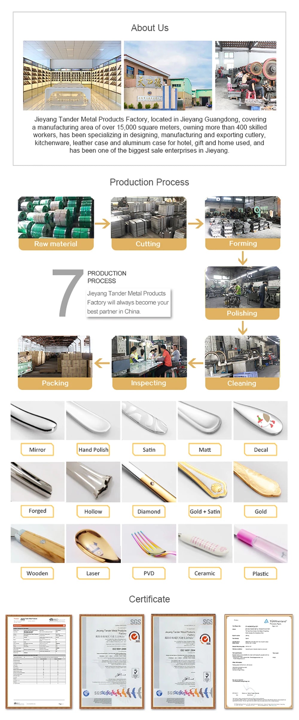 6/24/30Pcs Stainless Steel 304 Tableware Gold Cutlery Set Western Bamboo Shaped Handle Knife Fork Spoon Mirror Dinner Set