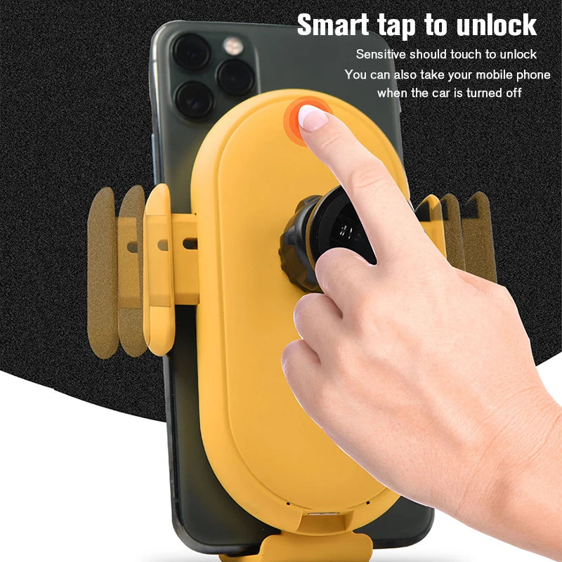 Fashion Smart Sensoor Car Wireless Charger Phone Stand Automatic Clamping Car Fast Charger Mobile Holder Mount In Car Air Outlet