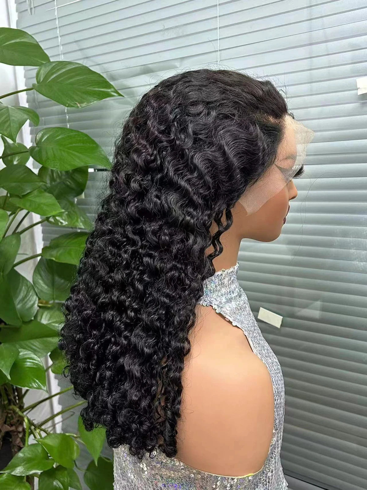 12A Brazilian Remy Human Hair 300% Density Piano Color Bouncy Curly Lace Front Wigs 13x4 Transparent Lace Frontal Long Hair