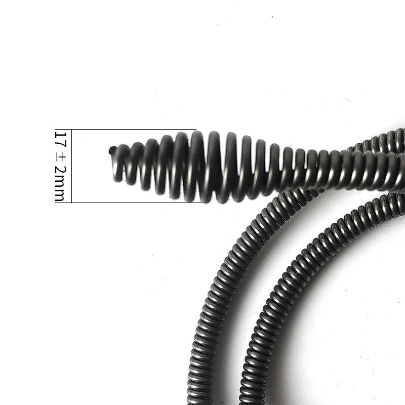 1.5m Kitchen Toilet Sewer Blockage Tool Pipe Dredger with Connector Sink Cleaning Clogs Drain Spring for Sewer Dredge Pipes
