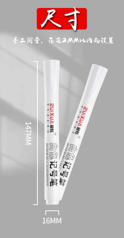 1/3/5 Pcs White Marker Pens 2.0mm Oily Waterproof White Gel Pen DIY Graffiti Sketching Markers Stationery Wrting School Supplies