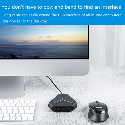 USB Hub USB 3.0 Hub USB Splitter Multi USB 2.0/3.0 Card Reader Headphone microphone Jack 6 Ports Hub For Desktop PC Notebook