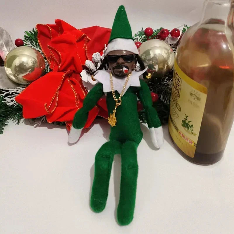 New Snoop Dogg Snoop on a Stoop Christmas Elf Doll Plush Toys Children Christmas Gift