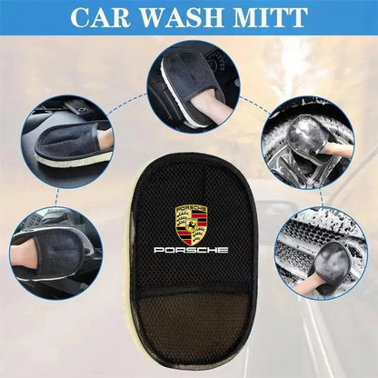 Interior Stickers Fot Porsche 1pc Car Wash Wool Gloves Velvet Thickened With Cashmere Wool Wipe Car Gloves For Porsche Cayenne P