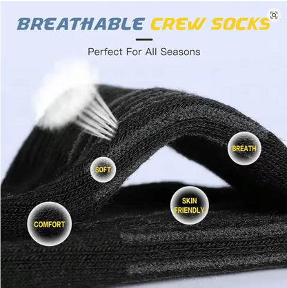 10/30 Pairs of High-Quality Soft and Comfortable Men's Running Socks Summer Sweat Wicking and Breathable Basketball Sports Socks
