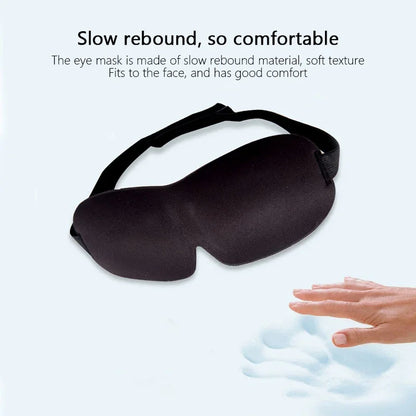 3D Contoured Sleep Mask 100% Light Blocking Eye Mask Ultra-Soft Skin-Friendly Material Breathable Eye Cover For Rest Travel Yoga