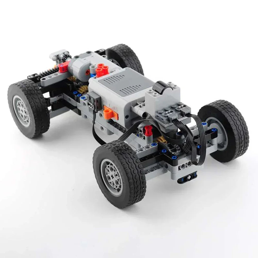 4WD RC Cars Chassis Electric Set Four-Wheel Drive Technical Chassis Bricks IR Remote Control Reciever MOC Parts Kit for legoeds