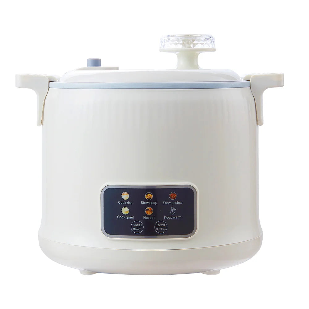 Electric Rice Cooker for 1-2 People, Multifunctional Household Hot Pot, Porridge, 1.8L Micro Pressure Rice Cooker soup making