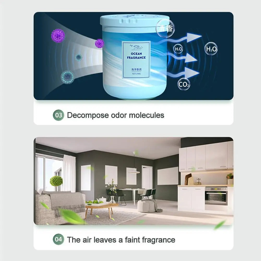 1pcs Air Freshener Solid Aromatherapy Hotel Bedroom Toilet Home or Vehicle General Gel Solid Persistent Fragrance