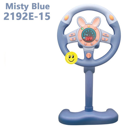 Electric Simulated Driving Steering Three-Dimensional Portable Wheel Copilot Toy Light And Sound Educational Children's Gifts