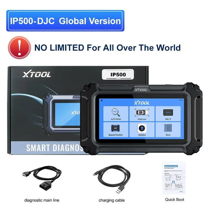 XTOOL InPlus IP500-DJC OBD2 Automotive Scanner For Chrysler/Jeep/Dodge All System Car Diagnostic Free Update Add FCA AutoAuth