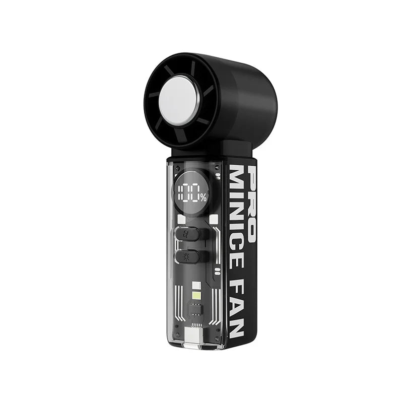 2026 new ice-cooling high-speed fan, semiconductor cooling handheld fan, portable mini pocket digital display small fan
