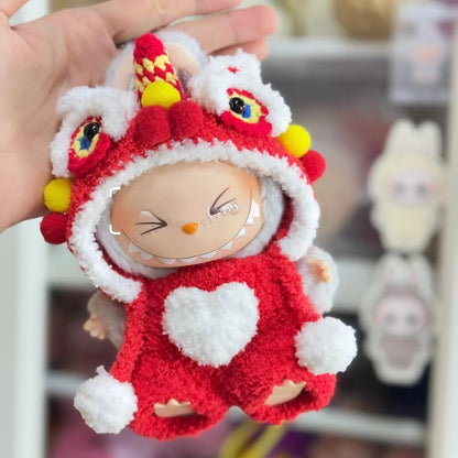 Mini Doll'S Clothes Outfit Accessories For Korea Kpop Exo 15-17cm Labubu V1 V2 Idol sitting party New Year clothes Clothing Gift