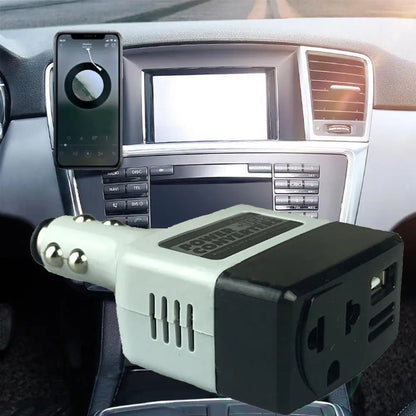 12V 24V DC to AC 220V Portable Car Power Inverter Adapter Plug Converter with USB on-board charger
