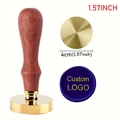 Valentine's Day Wedding Custom Clay Seal Set - 22/25/30/35/40mm Customizable Pottery Design Craft Tool with 1 Handle, Clay Craft