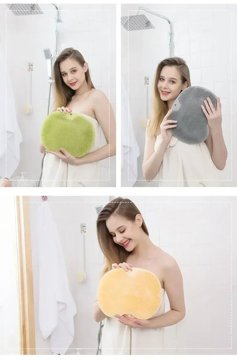 Exfoliating Foot Brush and Back Scrubber Anti-Slip Suction Cup - Deep Cleansing and Exfoliating Tool for Body Dirt Removal