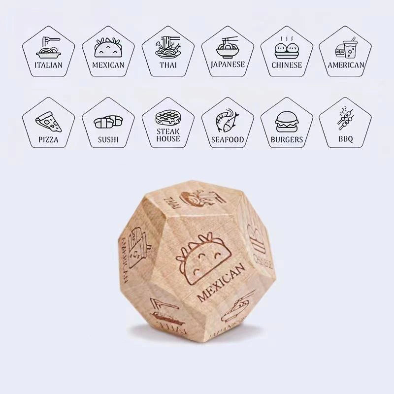 Dice for Her Him Couples Gift Food Movie Activity Decision Dice Games Christmas Birthday Valentines Day Gifts for Wife Husband