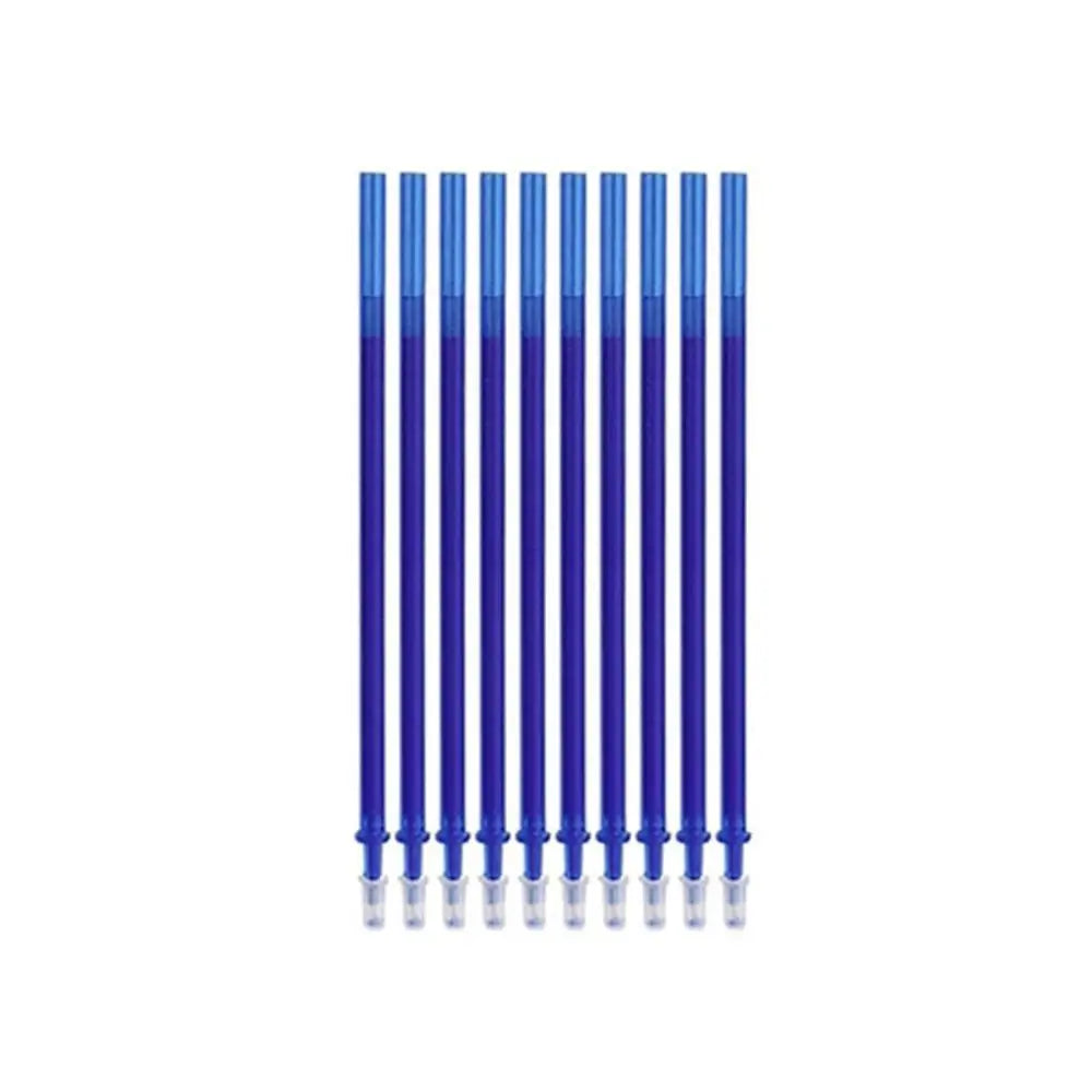 10PCS/Set 0.5mm Colorful Ink Gel Pen Refill Writing Tool Writing Stationery Neutral Pen Core Erasable Replacement Refill