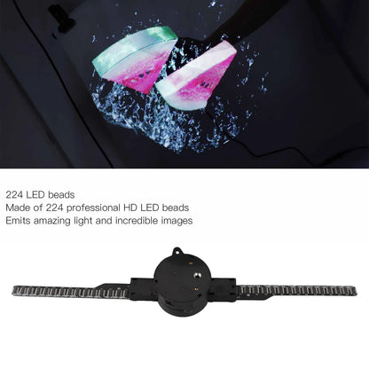 3D Hologram Fan 16.1in 2 Blades Hologram Projector Fan Customized Video Image Editing 224 LED Beads Support WiFi APP for Store