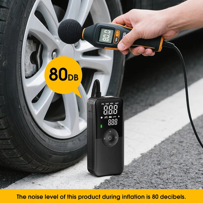 CARSUN Portable Tire Inflator Rechargeable Electric Inflator For Car  Bicycle Digital Air Compressor Football Ball Inflator Pump