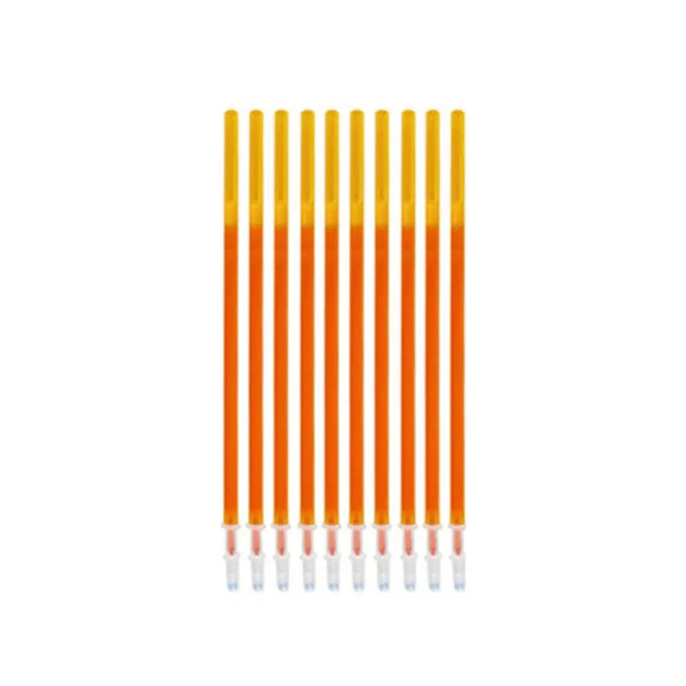 10PCS/Set 0.5mm Colorful Ink Gel Pen Refill Writing Tool Writing Stationery Neutral Pen Core Erasable Replacement Refill