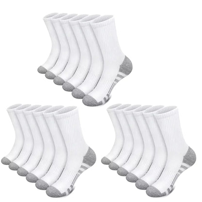 10/30 Pairs of High-Quality Soft and Comfortable Men's Running Socks Summer Sweat Wicking and Breathable Basketball Sports Socks