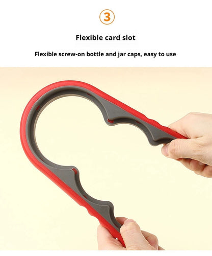 4 in 1, 1pc Non-Slip Grip Multi-Purpose Can Opener for Beer Bottles and Home Kitchen Use