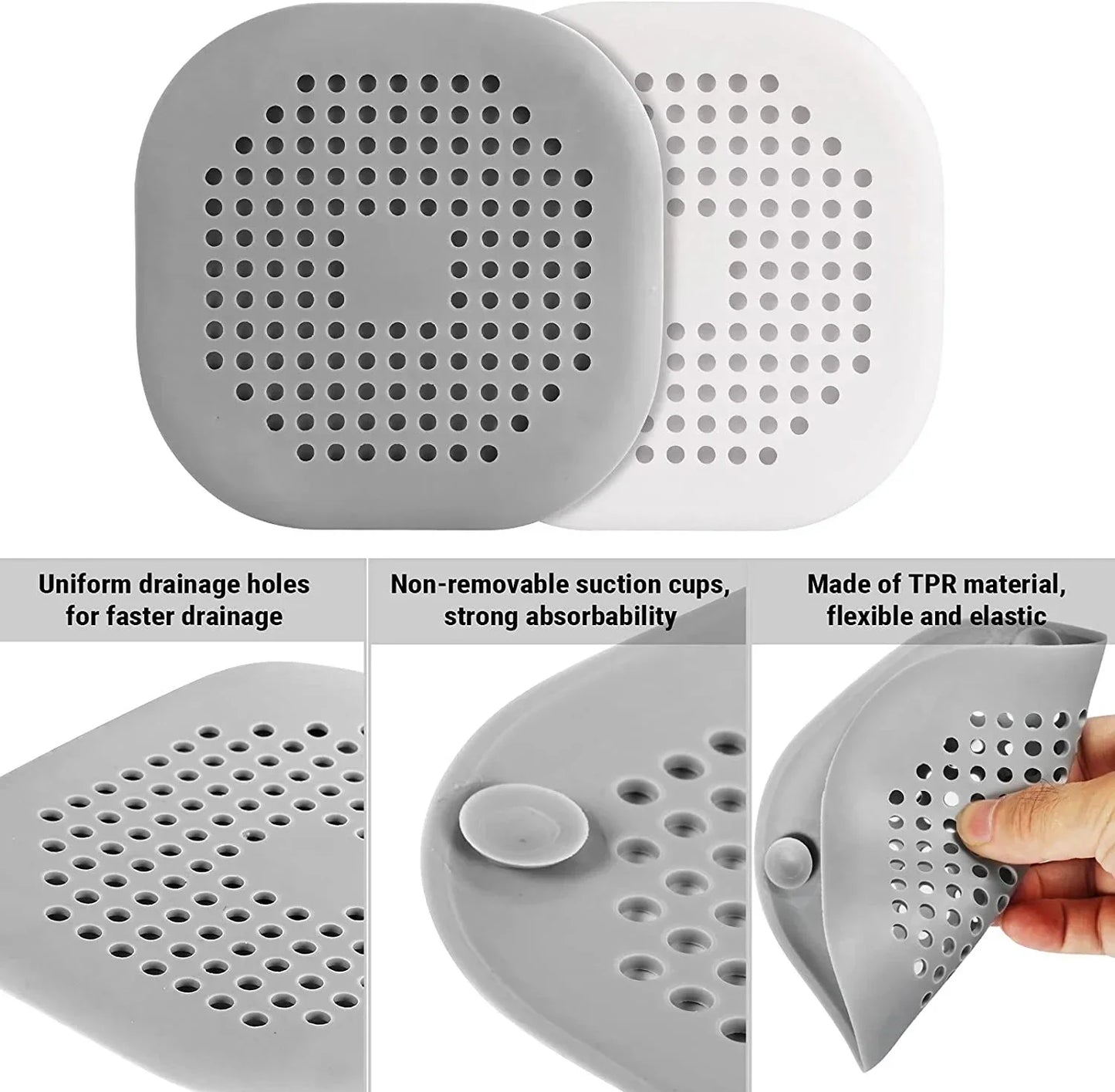Hair Catcher Filter Sink Anti-blocking Strainer Kitchen Bathroom Bathtub Shower Sewer Filters Floor Silicone Stopper Covers