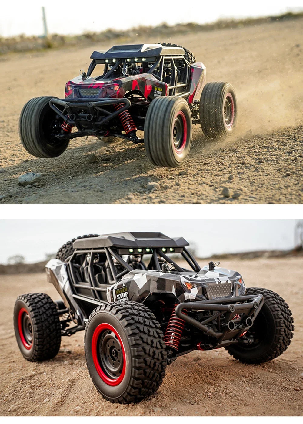 16106 1:16 50KM/H 4WD RC Car With LED Remote Control Off-road Cars High Speed Drift Monster Truck for Kids vs Wltoys 144001 Toys