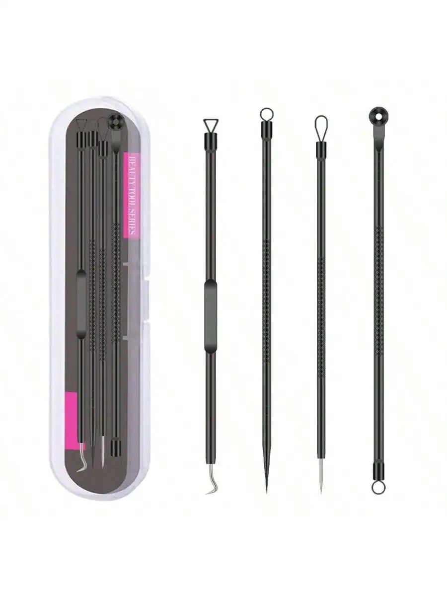 8pcs Acne, Blackhead, Dark Spot, Pimple Remover Tool Set, Skin Care Beauty, Pore Cleansing Kit