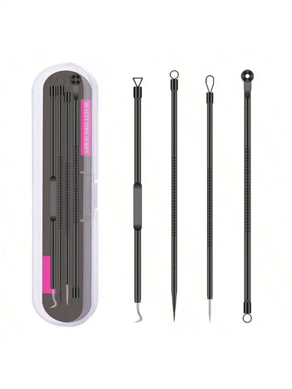 8pcs Acne, Blackhead, Dark Spot, Pimple Remover Tool Set, Skin Care Beauty, Pore Cleansing Kit
