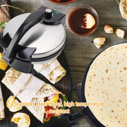 Electric Crepe Maker Roti Maker Machine Knob Temperature Control Fast Heating Simple  10in Easy Cleaning for Kitchen