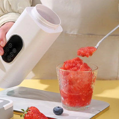 6 Blades Electric Juicer Cup 2 Cups For Travel Portable Juicer Mixer Usb Charge Fresh Fruit Juice Personal Blender Smoothie