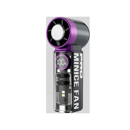 2026 new ice-cooling high-speed fan, semiconductor cooling handheld fan, portable mini pocket digital display small fan