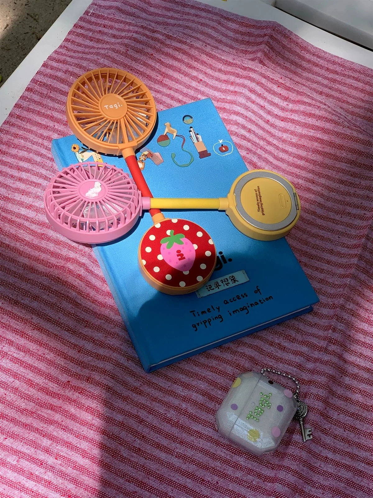 Portable Magnetic Fan Compact Durable  Creative Mini Fan for Outdoor Cooling Heat Prevention and Personal Use Ideal for Concerts