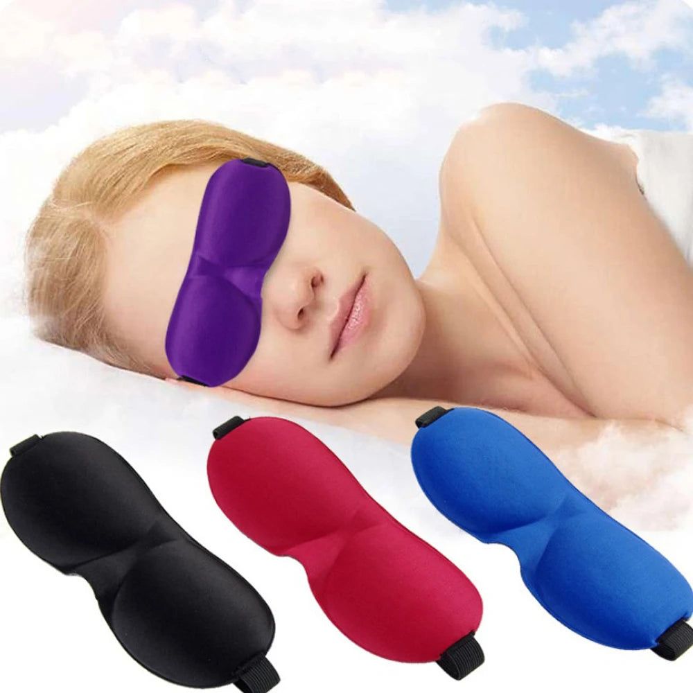 3D Contoured Sleep Mask 100% Light Blocking Eye Mask Ultra-Soft Skin-Friendly Material Breathable Eye Cover For Rest Travel Yoga