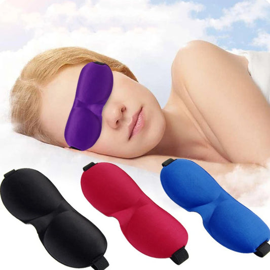 3D Contoured Sleep Mask 100% Light Blocking Eye Mask Ultra-Soft Skin-Friendly Material Breathable Eye Cover For Rest Travel Yoga