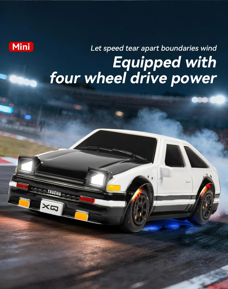 Lighting RC Cars 2.4Gh Remote Contorl 1/64 Stunt Drift Car 2WD High Speed Model Vehicle Toy Gifts For Boys Girls Children Adults