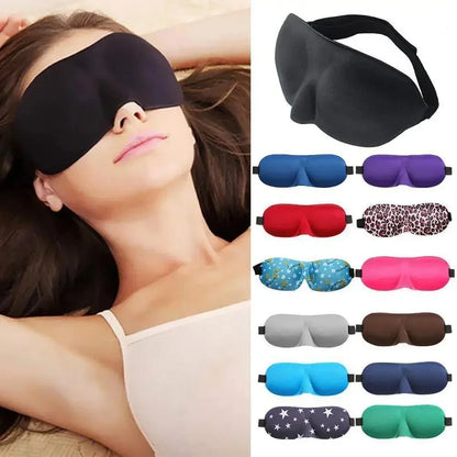 3D Contoured Sleep Mask 100% Light Blocking Eye Mask Ultra-Soft Skin-Friendly Material Breathable Eye Cover For Rest Travel Yoga