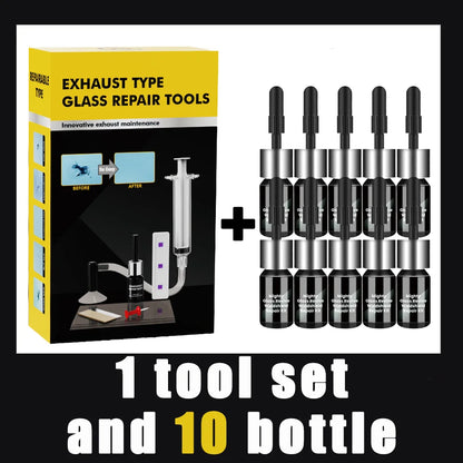 Car Glass Repair Kit - Removes Scratches, Fixes Windscreen Cracks for Cars/Trucks/Motorcycles, Auto Glass Recovery Set