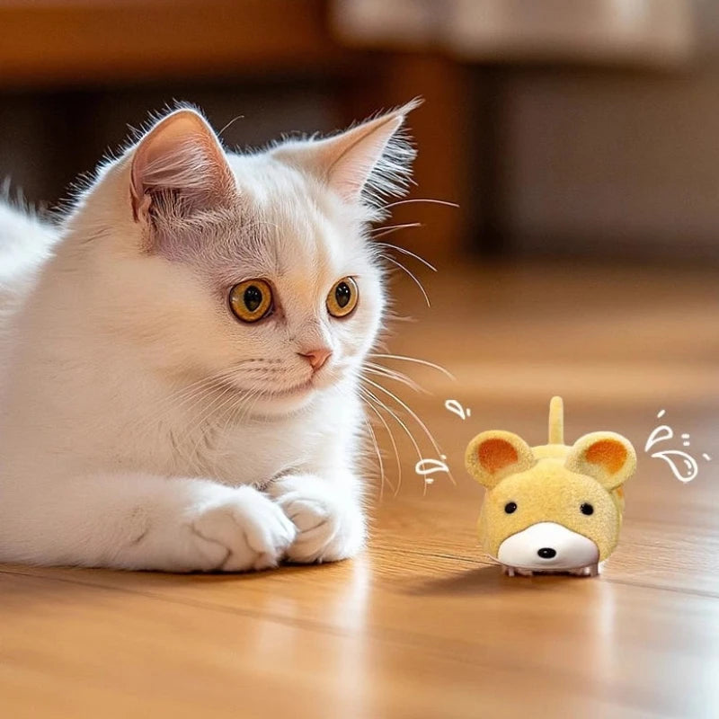 Electric Mouse Cat Toy Kitten Self-Playing Smart Movement Pet Toys Fast Moving Interactive Cat Toy Supplies