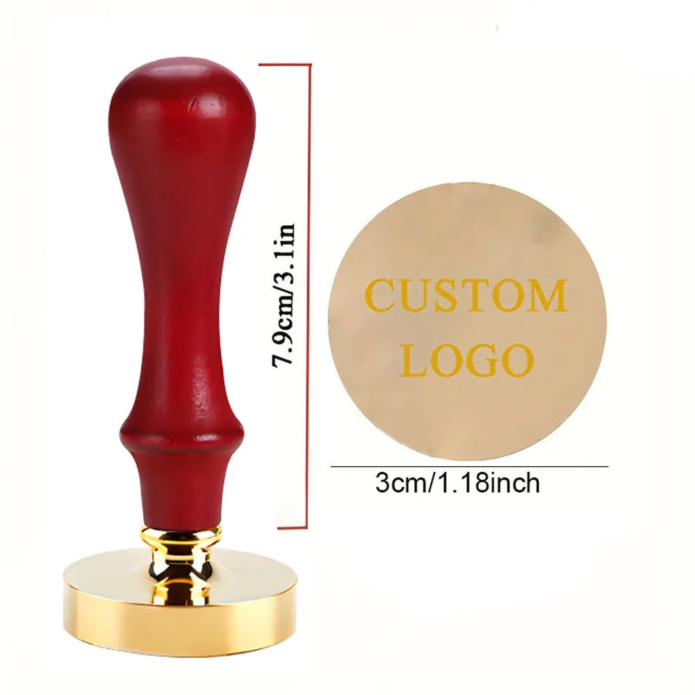 Valentine's Day Wedding Custom Clay Seal Set - 22/25/30/35/40mm Customizable Pottery Design Craft Tool with 1 Handle, Clay Craft