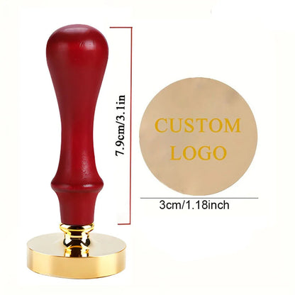 Valentine's Day Wedding Custom Clay Seal Set - 22/25/30/35/40mm Customizable Pottery Design Craft Tool with 1 Handle, Clay Craft